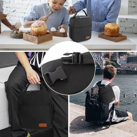 Lunch Box for Men Women Adults, Small Lunchbox for Work Picnic - Reusable Lunch - Picture 6 of 7